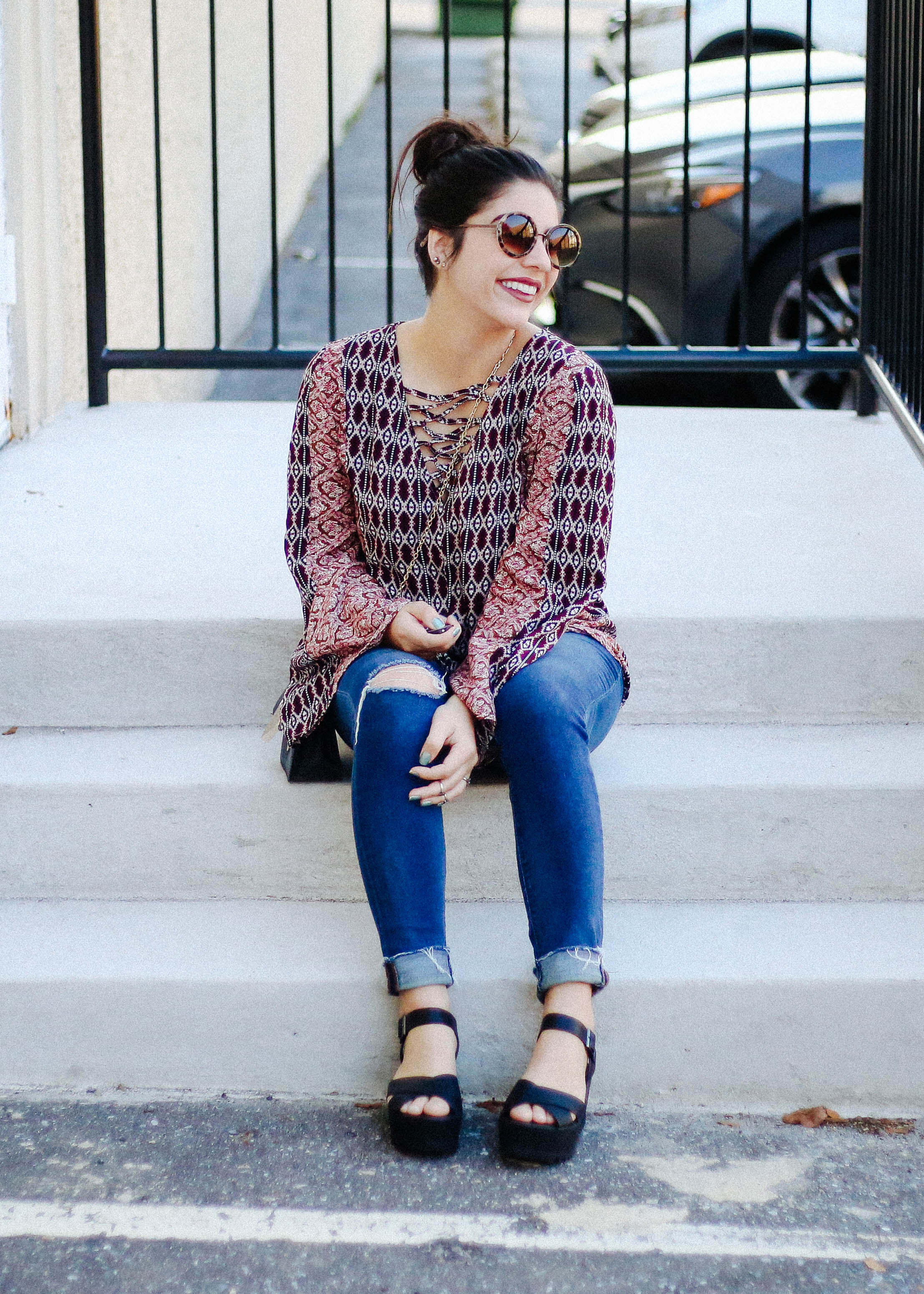 bell-sleeve-blouse-platform-shoes-boho-style