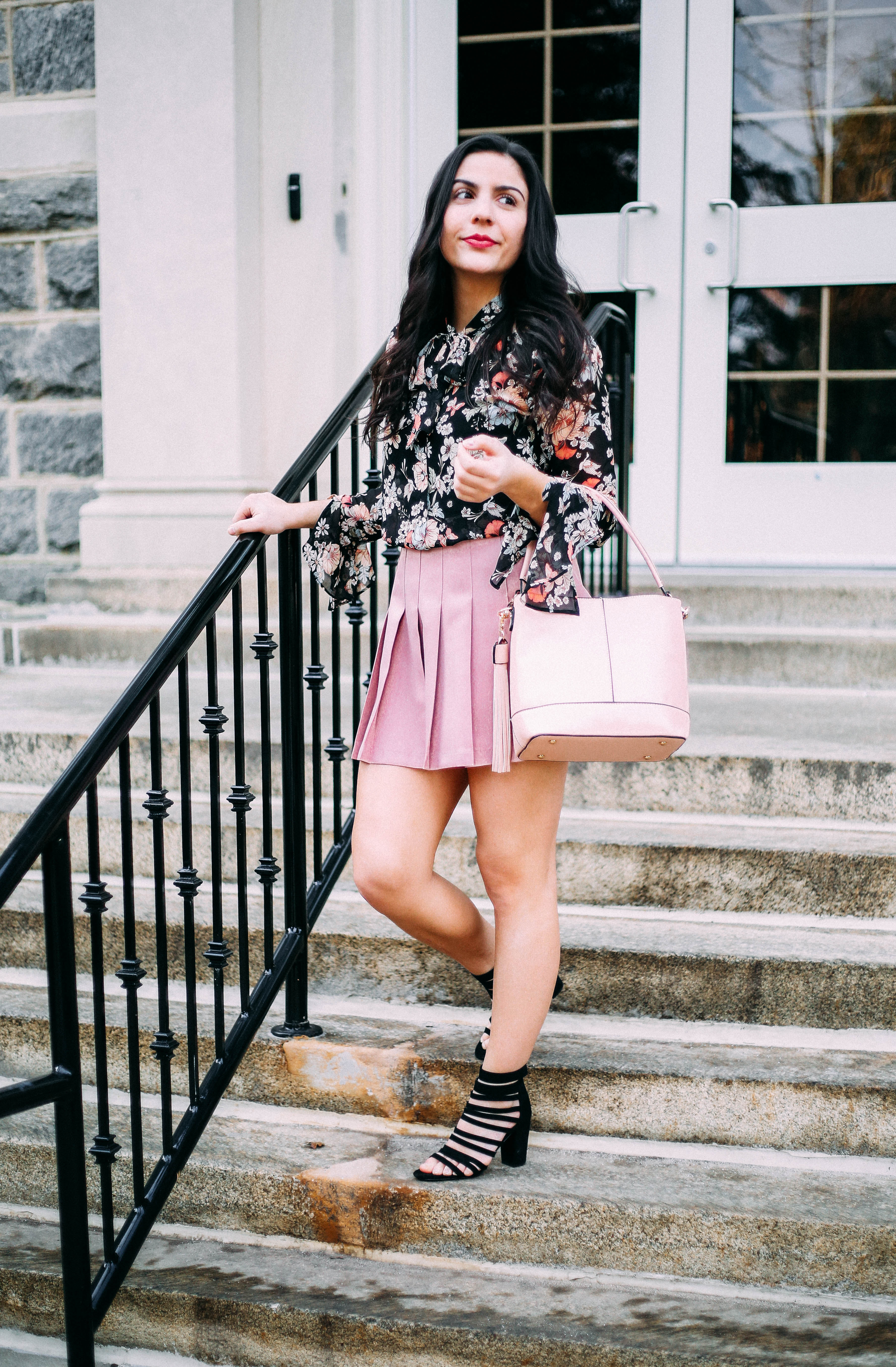 floral-pink-skirt-vegan-leather-boho-3