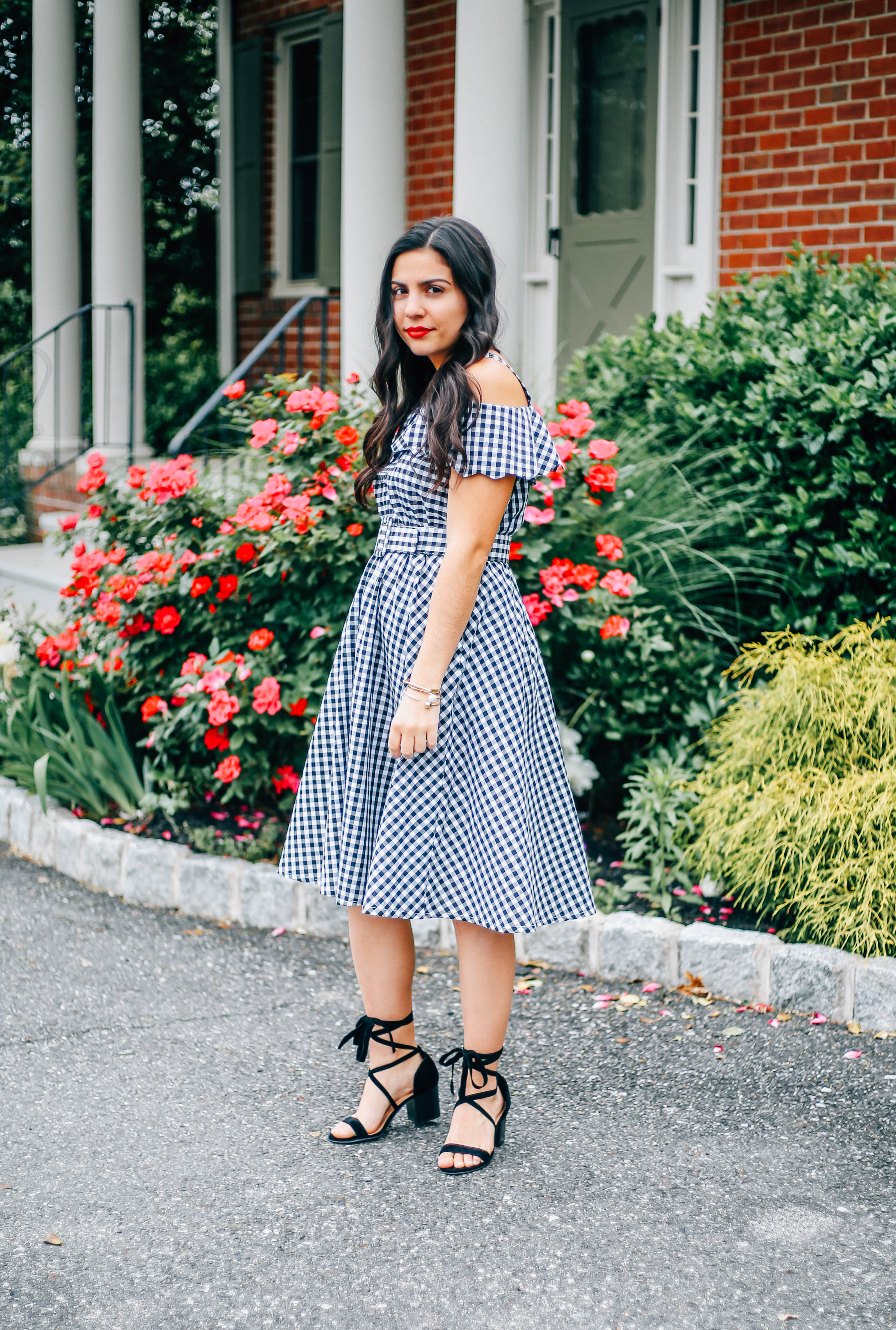 gingham-midi-dress-shein-blogger-20