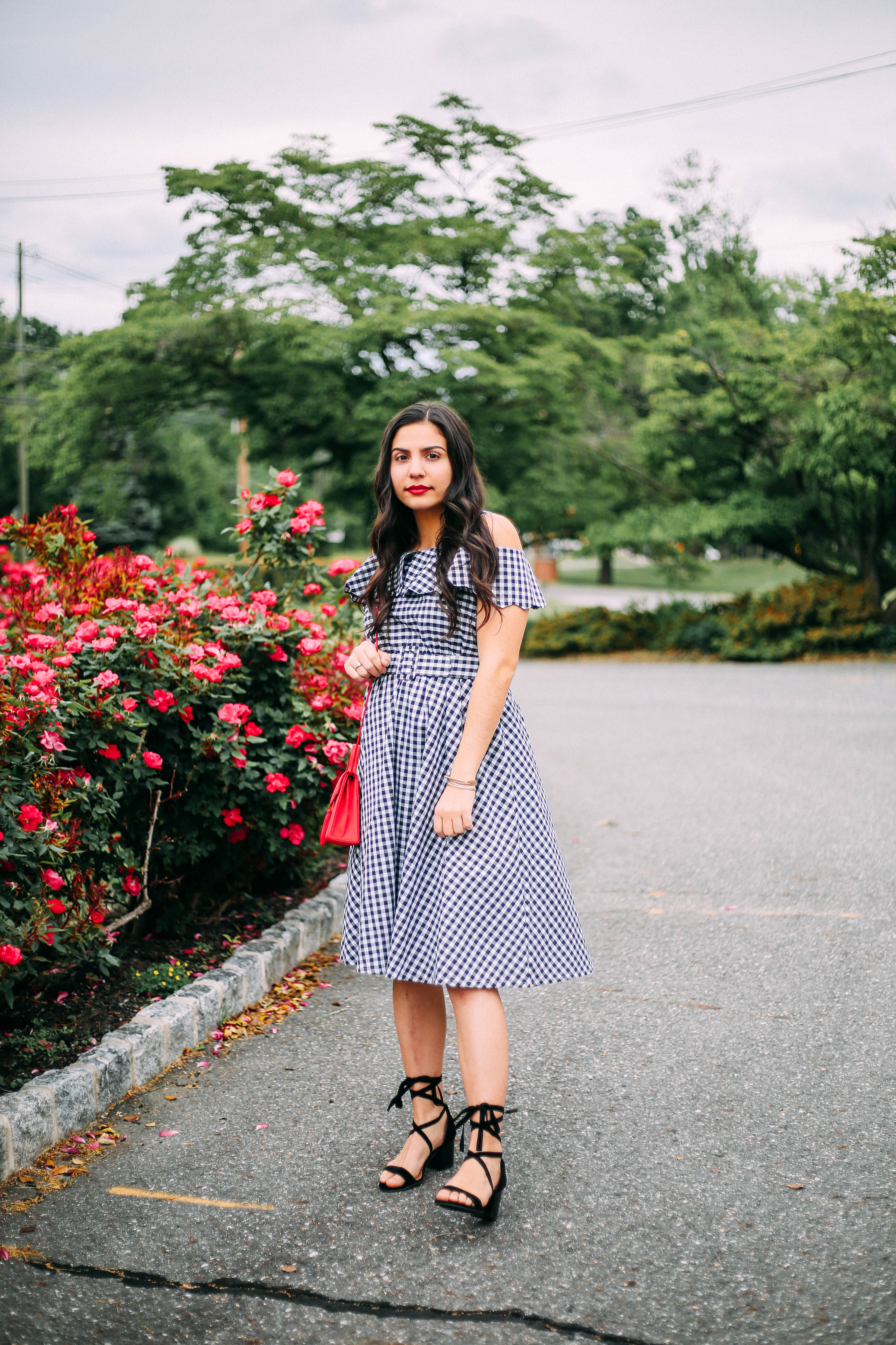 gingham-midi-dress-shein-blogger-3