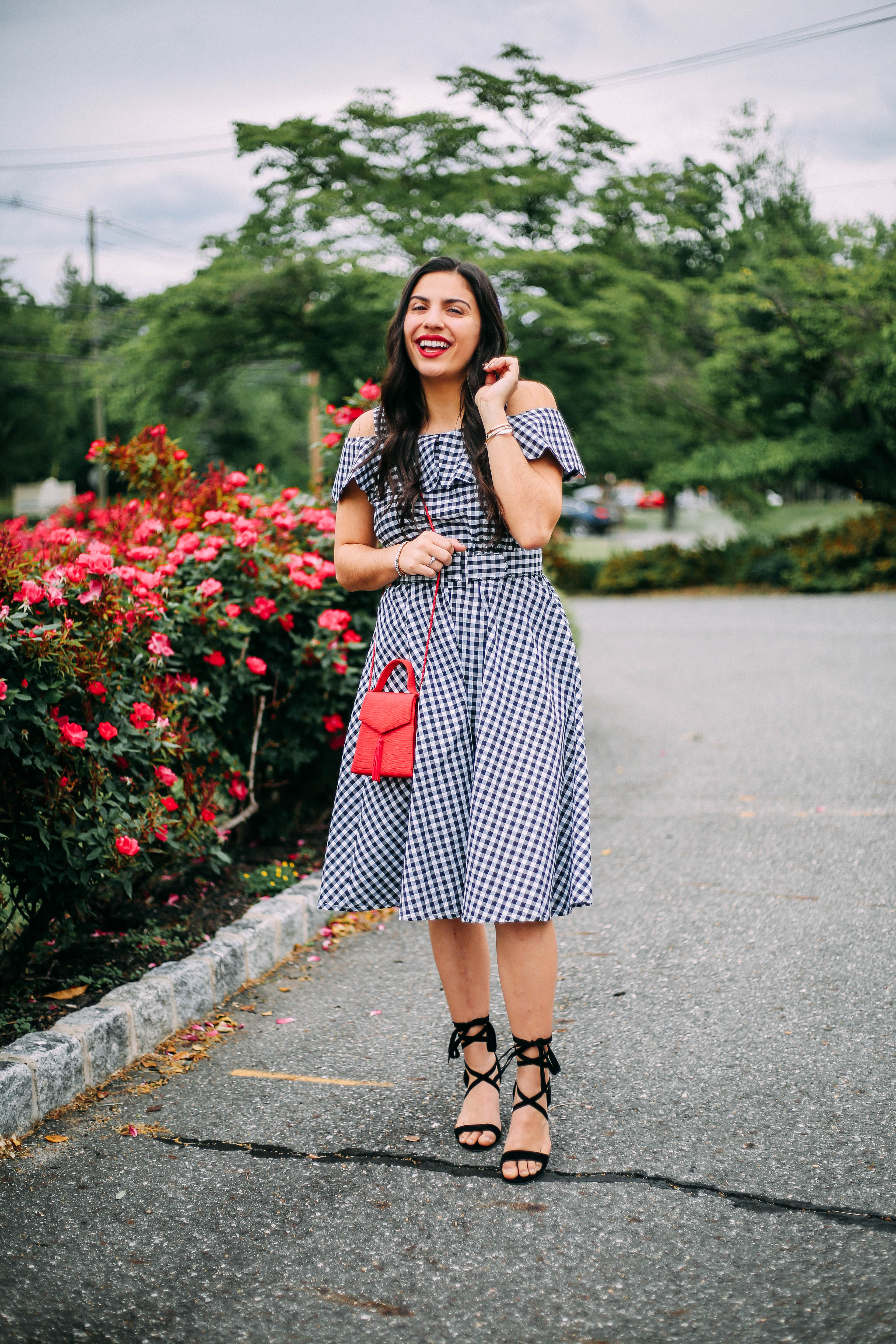 gingham-midi-dress-shein-blogger-6