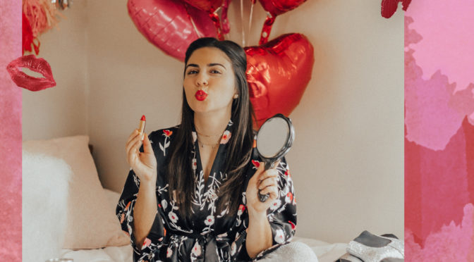 getting ready for valentines day with chanel