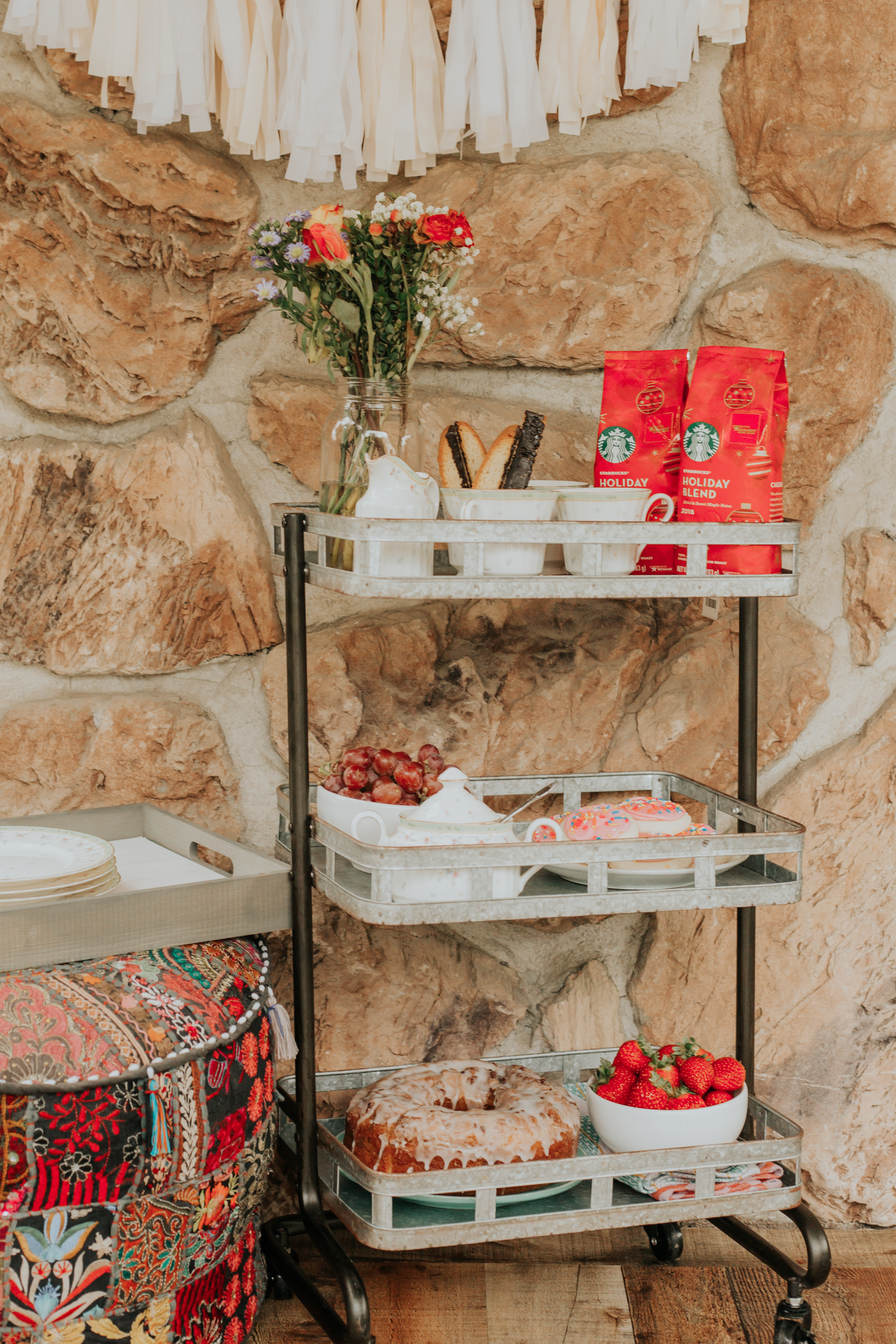 starbucks-holiday-blend-coffee-bar-cart