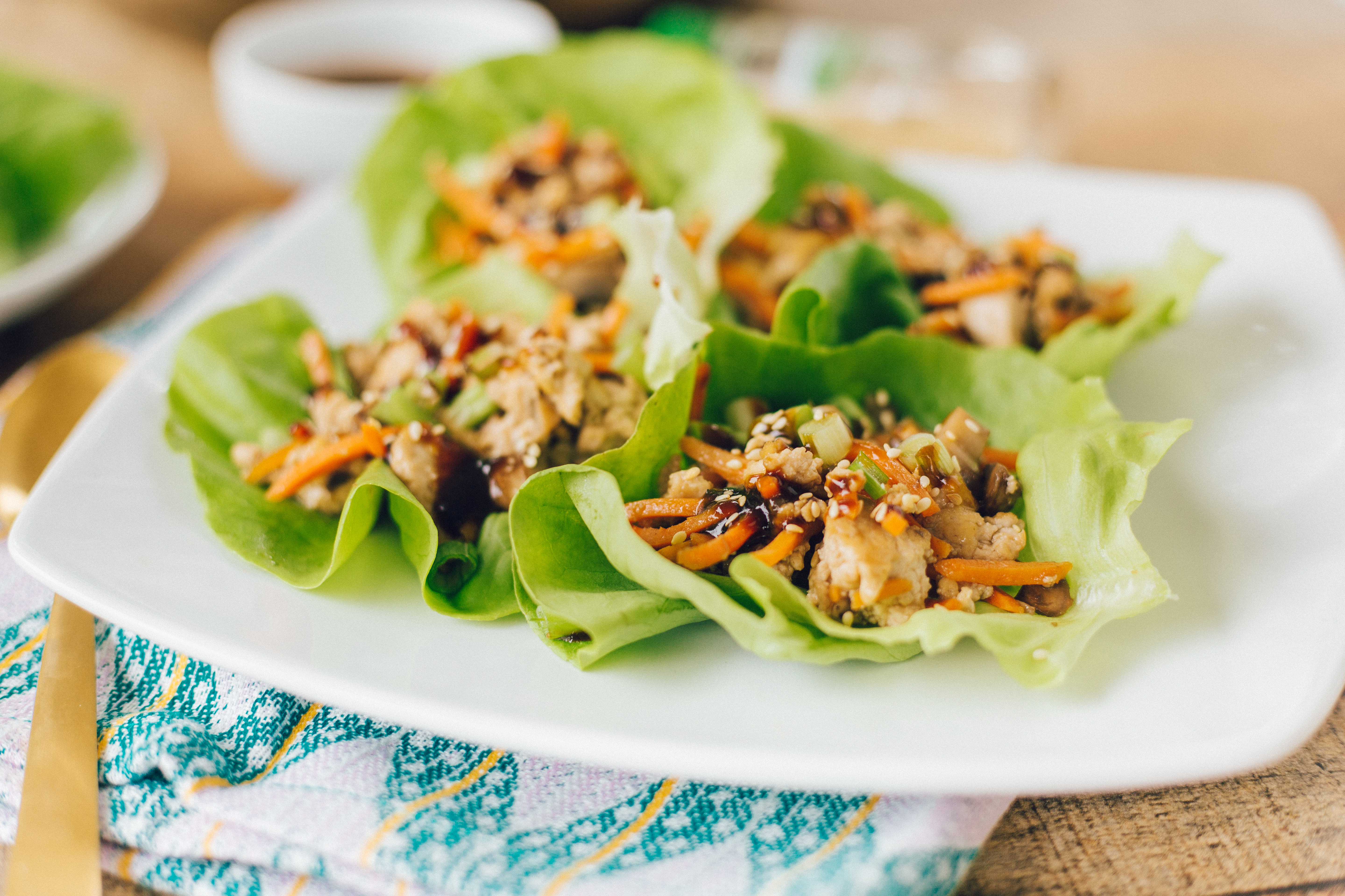 15 minute veggie lettuce wraps