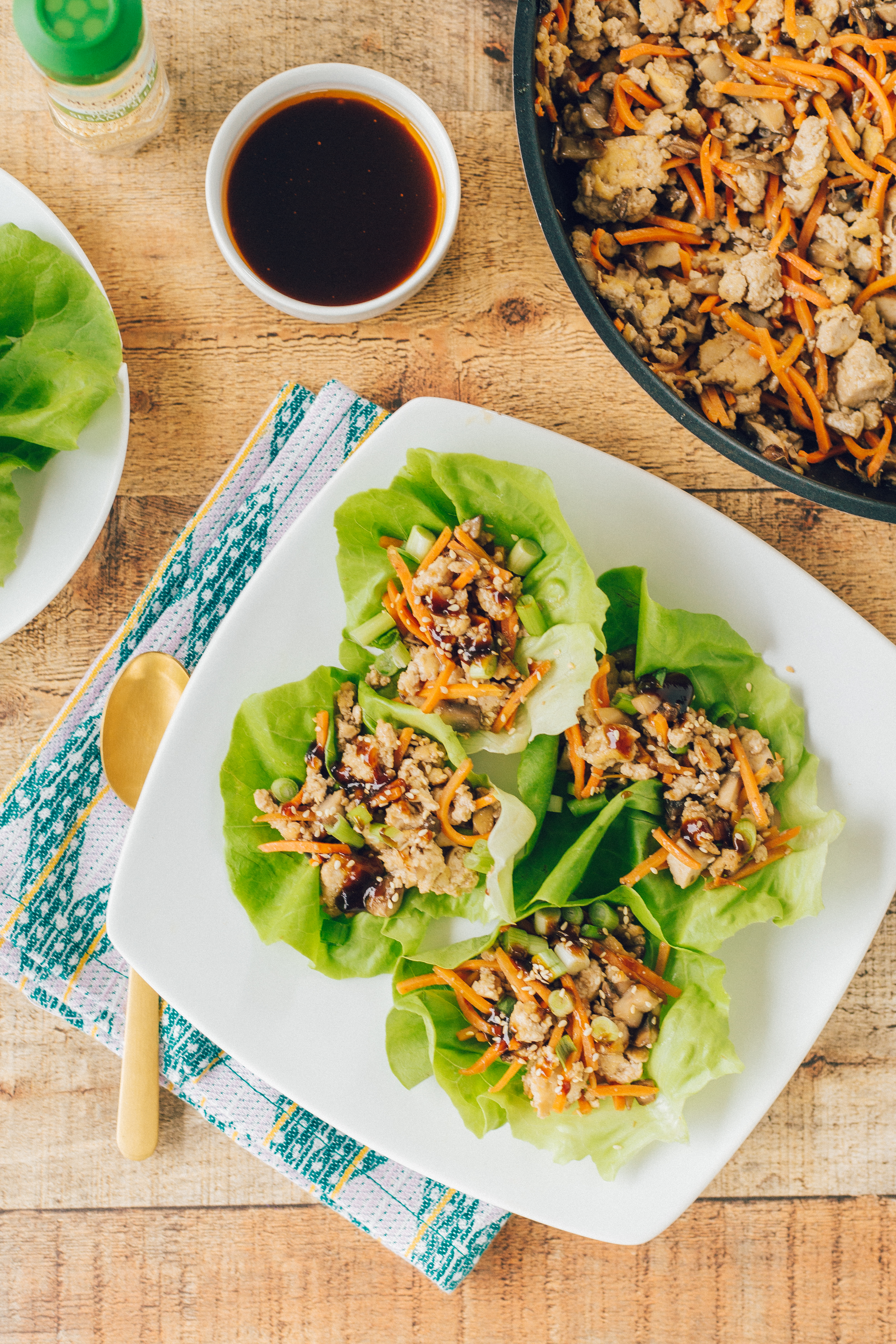 15 minute veggie lettuce wraps