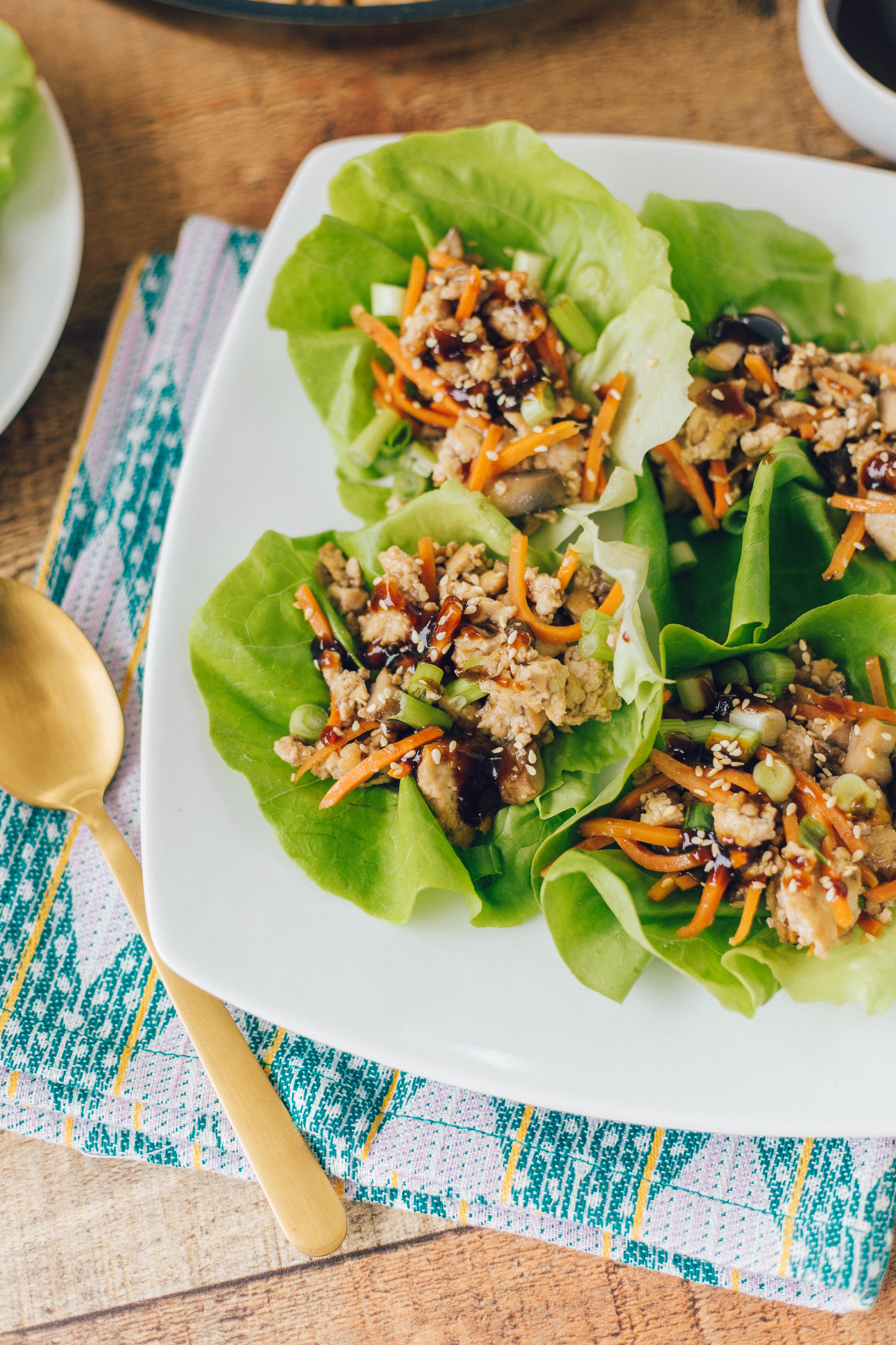 15 minute veggie lettuce wraps