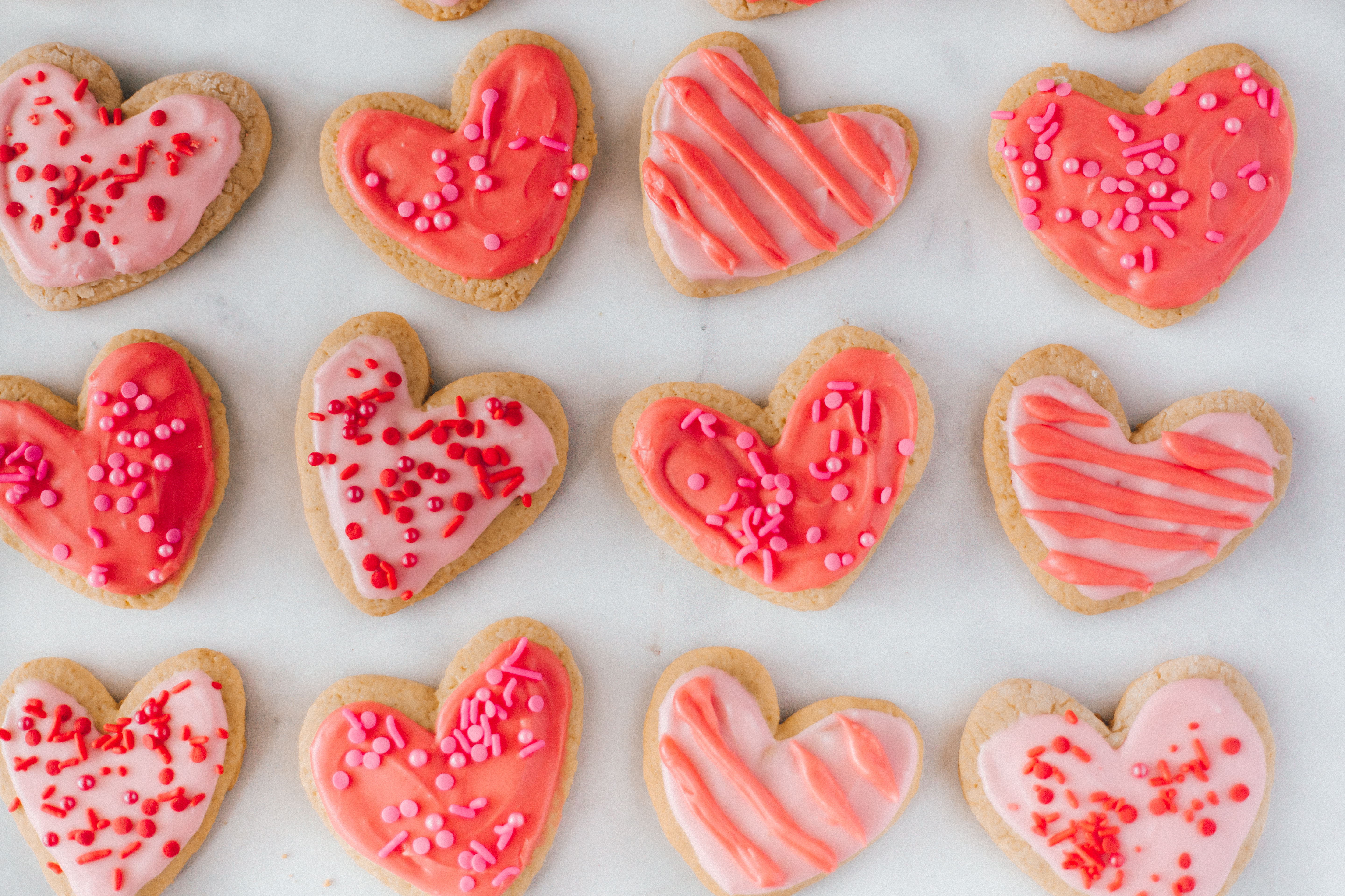 vegan valentines day sugar cookies
