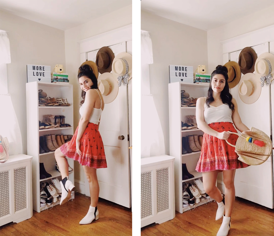 easy trendy outfit for spring / summer