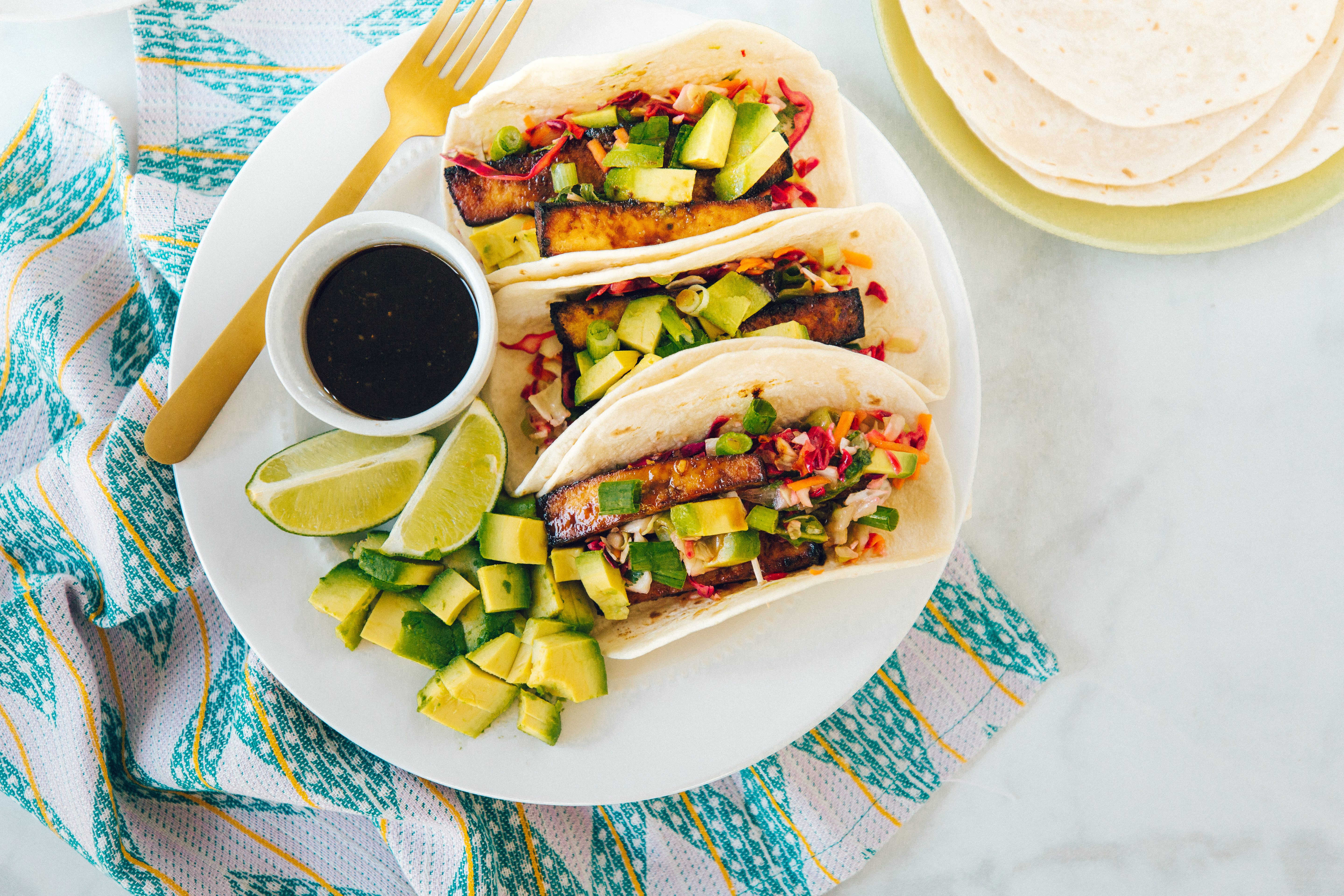 zesty tofu tacos
