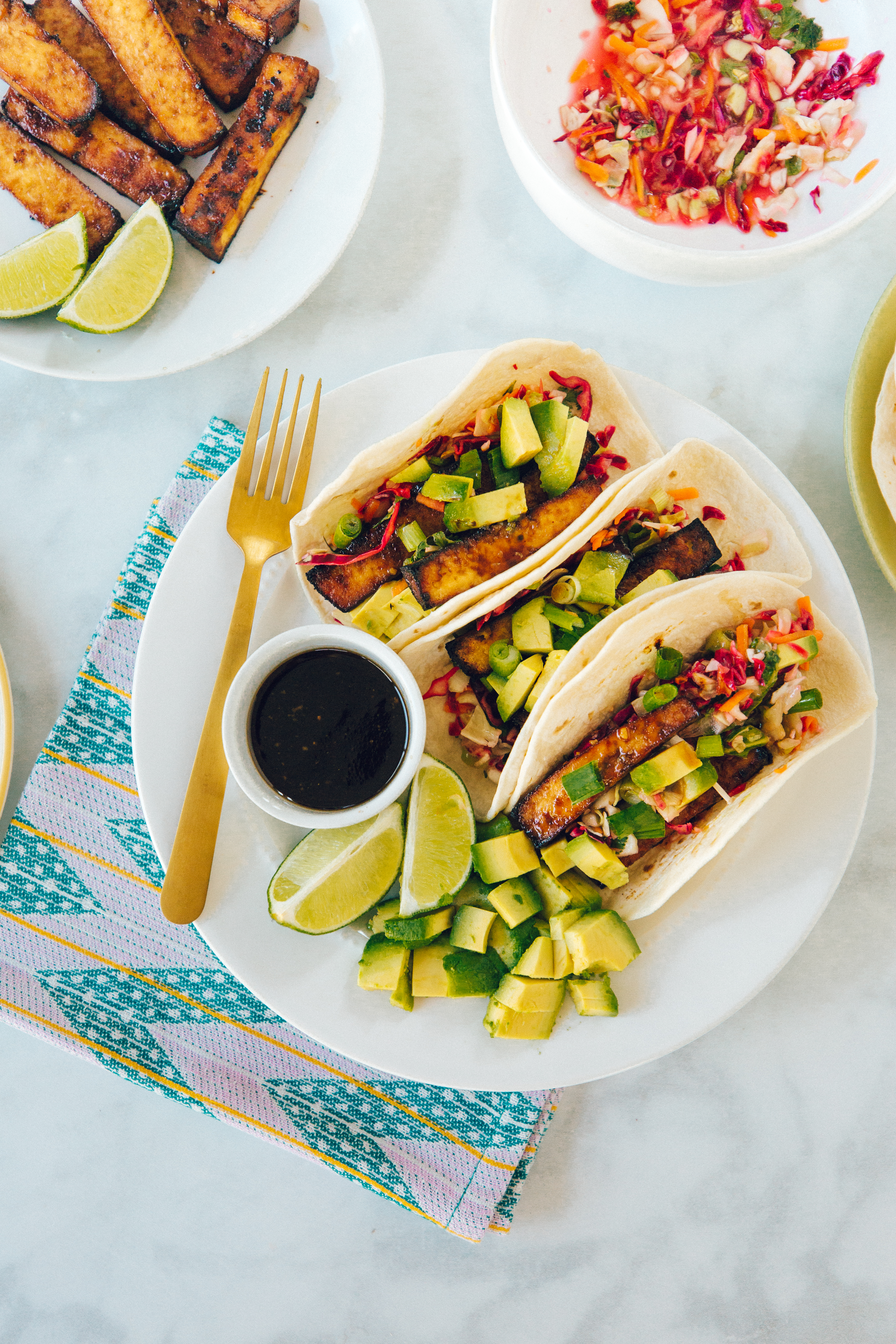 zesty tofu tacos