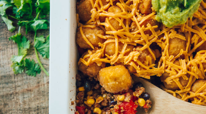 mexican tatter tot casserole