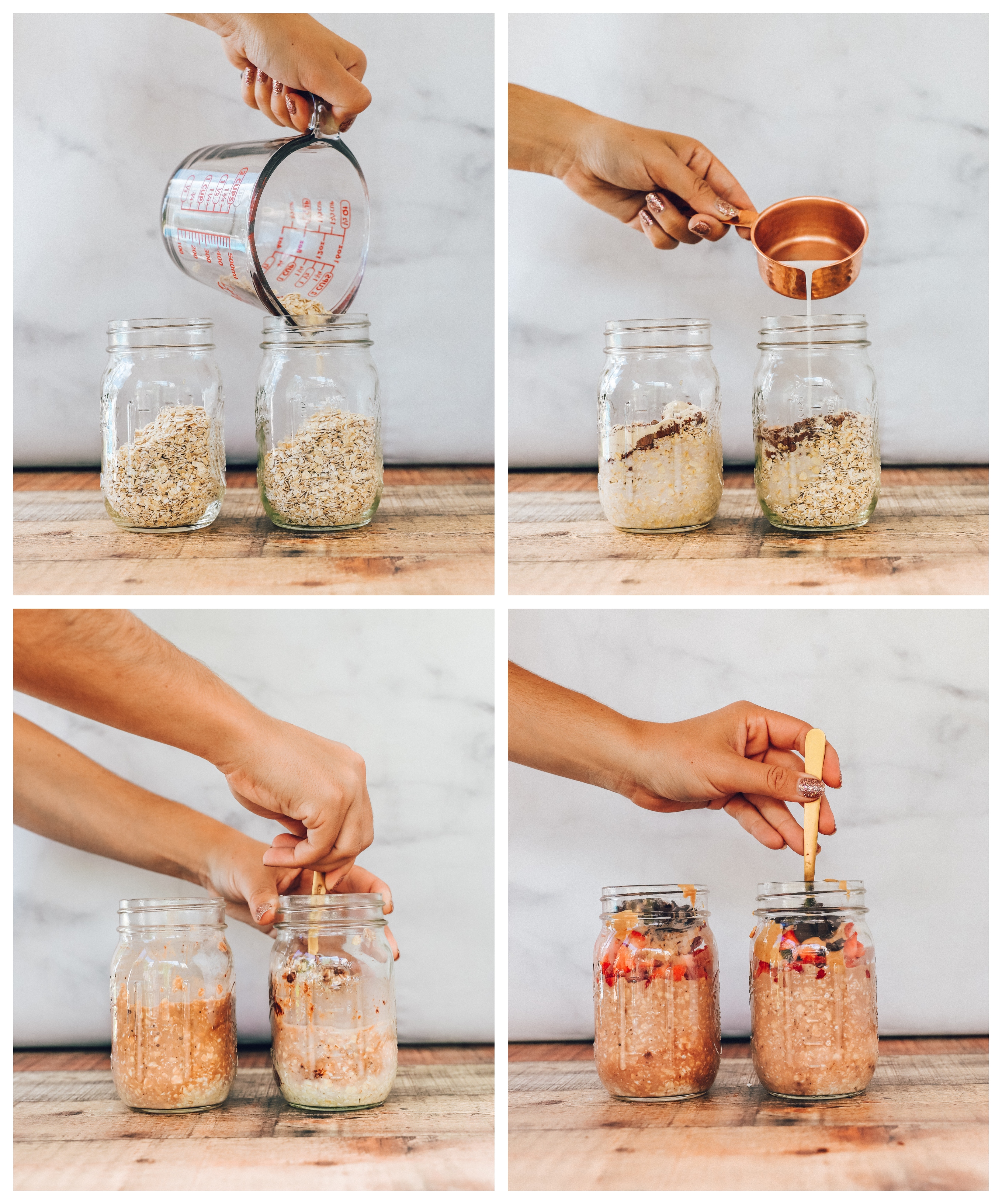 easy vegan chocolate overnight oatmeal