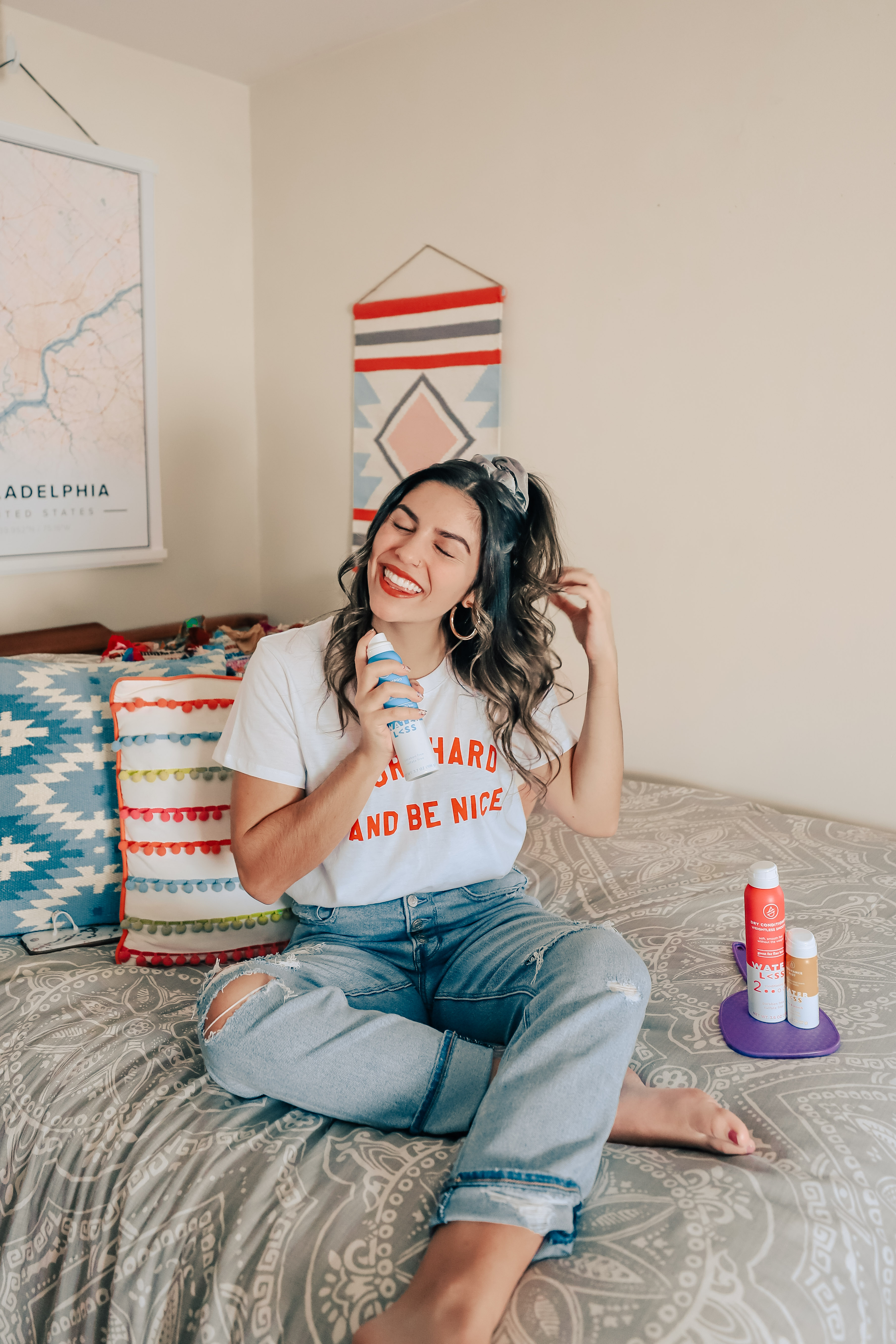 easy beach waves hair tutorial