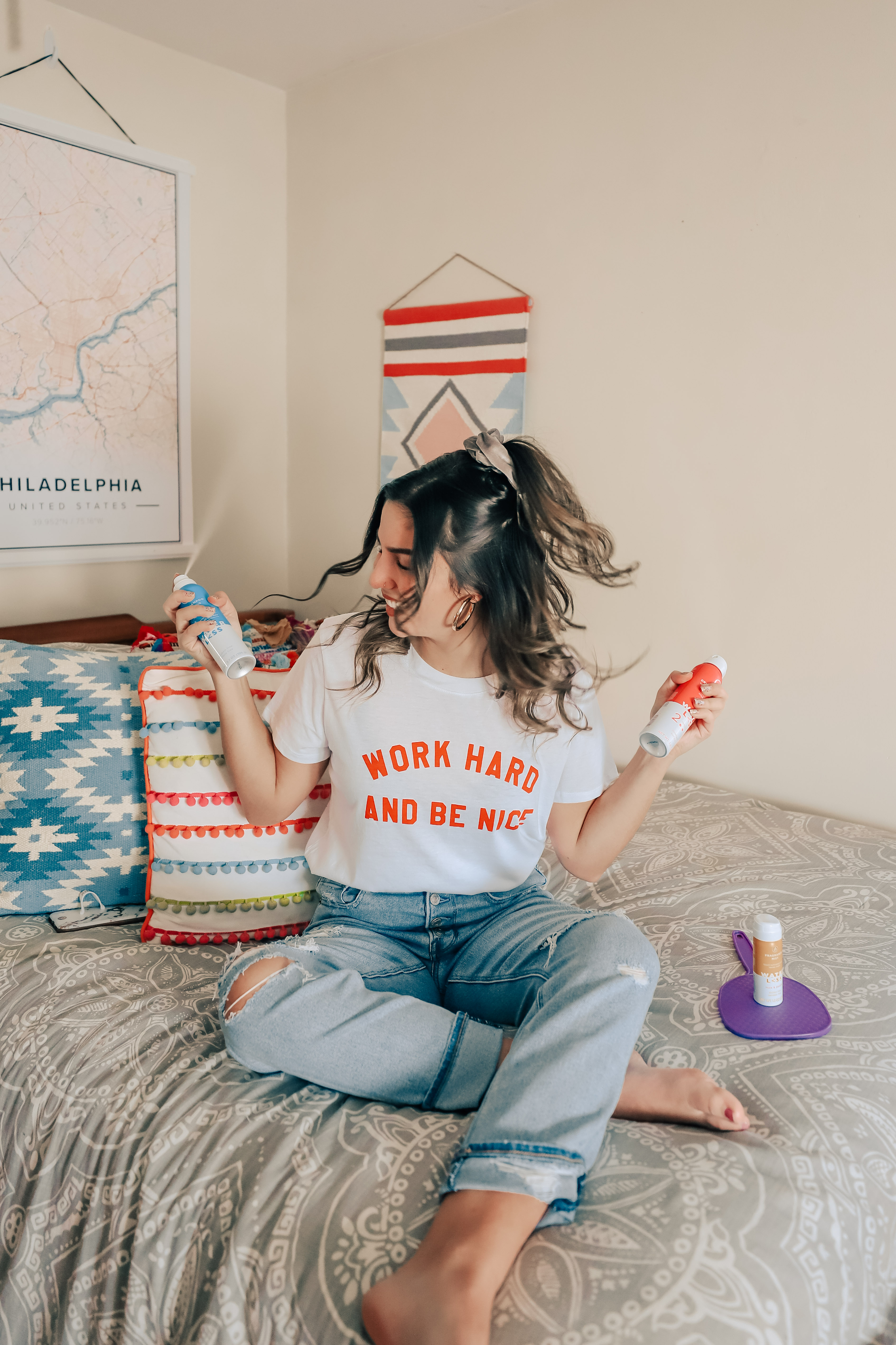 easy beach waves hair tutorial